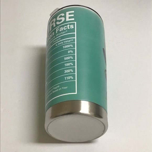 Nurse Travel Mug Tumbler Coffee Cup Lid Double Wall Vacuum 20 oz Aqua Stainless - Picture 7 of 16